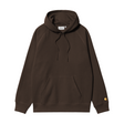 Carhartt WIP Hooded Chase Sweatshirt - Tobacco / Gold