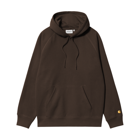 Carhartt WIP Hooded Chase Sweatshirt - Tobacco / Gold
