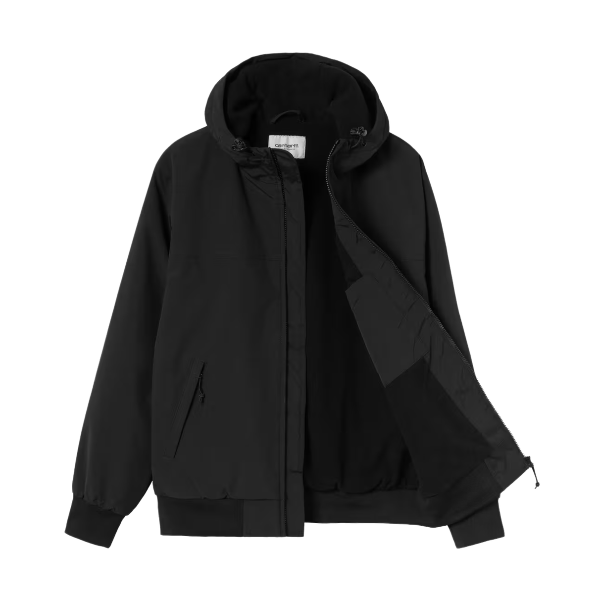 Carhartt WIP Hooded Sail Jacket (Winter) - Black / White