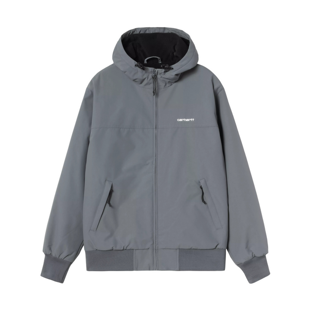 Carhartt WIP Hooded Sail Jacket (Winter) - Styx / White