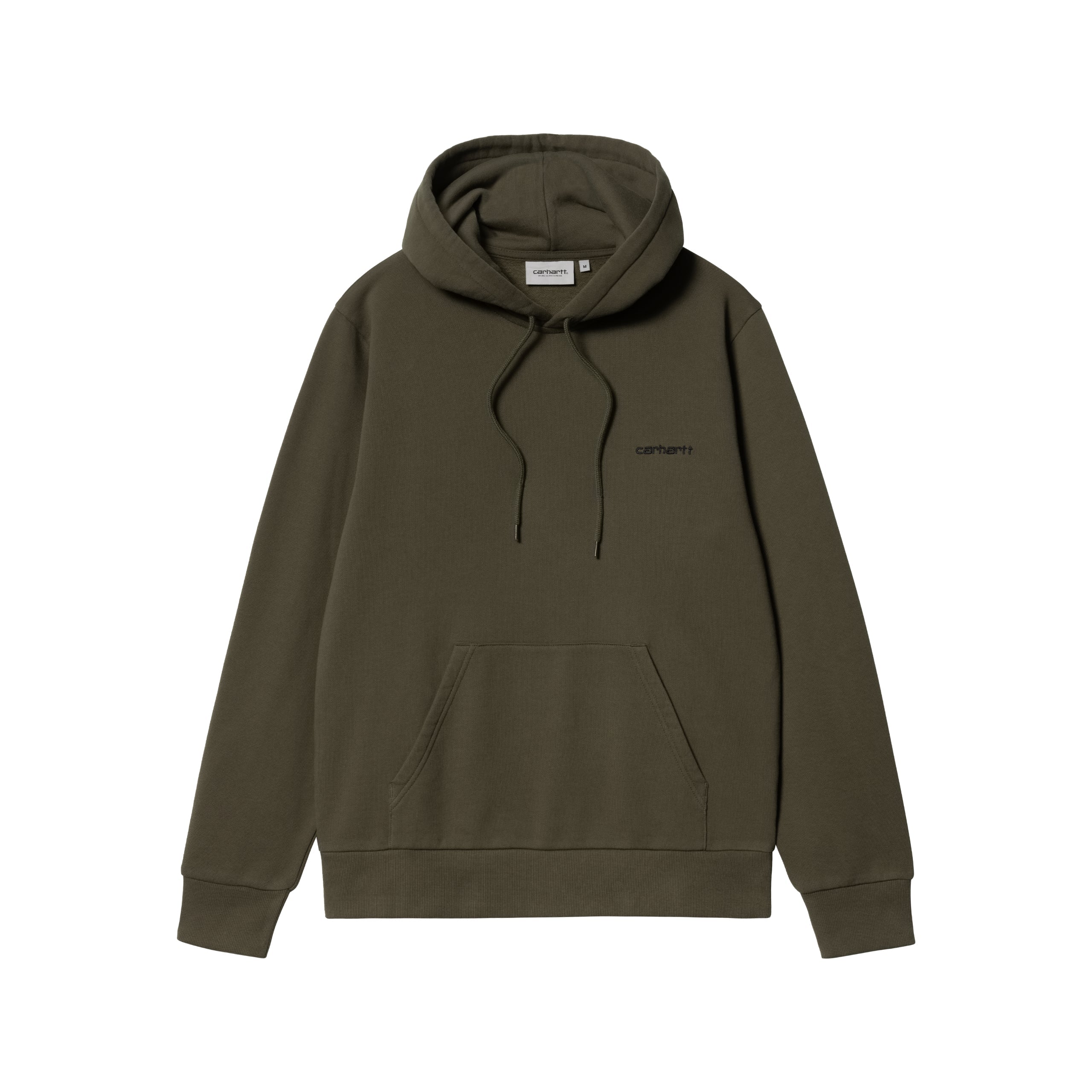 Carhartt WIP Hooded Script Embroidery Sweatshirt Cypress Black Remix Casuals