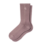 Carhartt WIP Hudson Socks - Daphne (chalk wash)