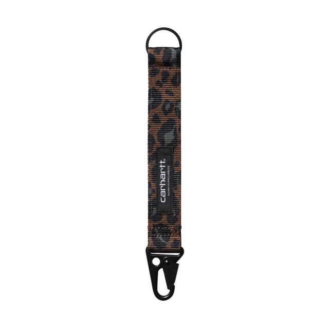 Carhartt WIP Jude Keyholder - Camo Leo Jacquard, Tamarind