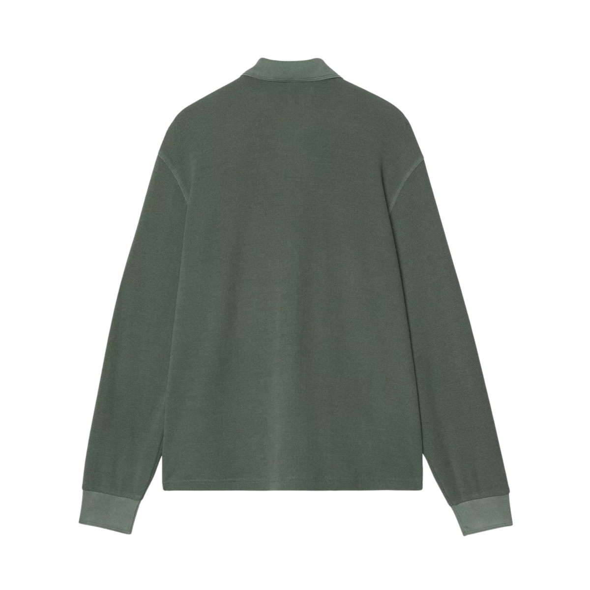 Carhartt WIP L/S Waffle Rugby Shirt - Dark Scarab (garment dyed)