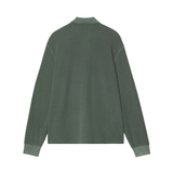 Carhartt WIP L/S Waffle Rugby Shirt - Dark Scarab (garment dyed)