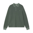 Carhartt WIP L/S Waffle Rugby Shirt - Dark Scarab (garment dyed)