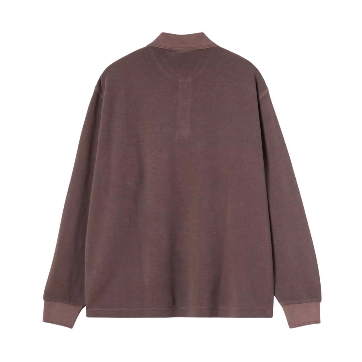 Carhartt WIP L/S Waffle Rugby Shirt - Palisander (garment dyed)