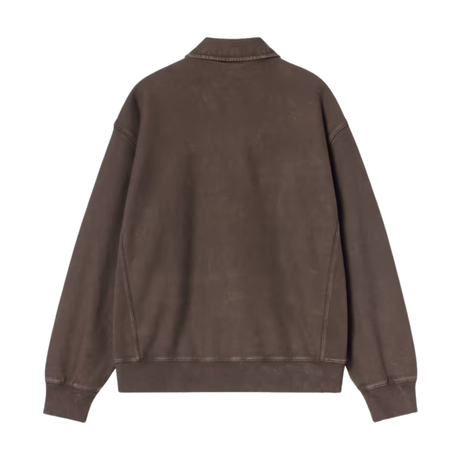 Carhartt WIP Lambert Polo Sweatshirt - Tobacco (moon wash)