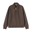 Carhartt WIP Lambert Polo Sweatshirt - Tobacco (moon wash)