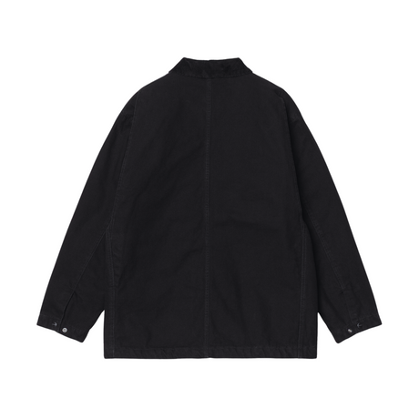 Carhartt WIP Lander Coat Jacket - Black / Black stone washed
