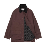 Carhartt WIP Lander Coat Jacket - Palisander / Black stone washed