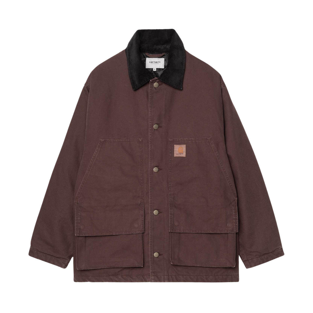 Carhartt WIP Lander Coat Jacket - Palisander / Black stone washed