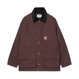 Carhartt WIP Lander Coat Jacket - Palisander / Black stone washed