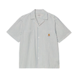 Carhartt WIP Leavel Shirt - Leavel Stripe, Blue River