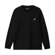 Carhartt WIP Long Sleeve American Script T-Shirt - Black