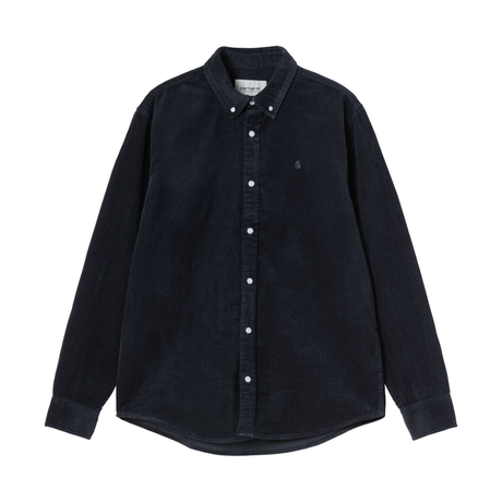 Carhartt WIP Madison Fine Cord Shirt - Dark Navy / Dark Navy