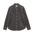 Carhartt WIP Madison Fine Cord Shirt - Graphite / Graphite