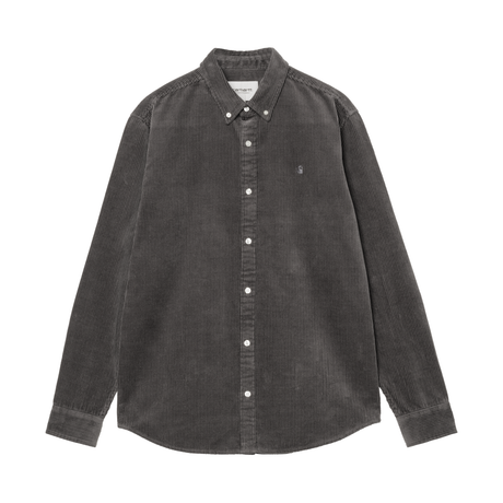 Carhartt WIP Madison Fine Cord Shirt - Graphite / Graphite