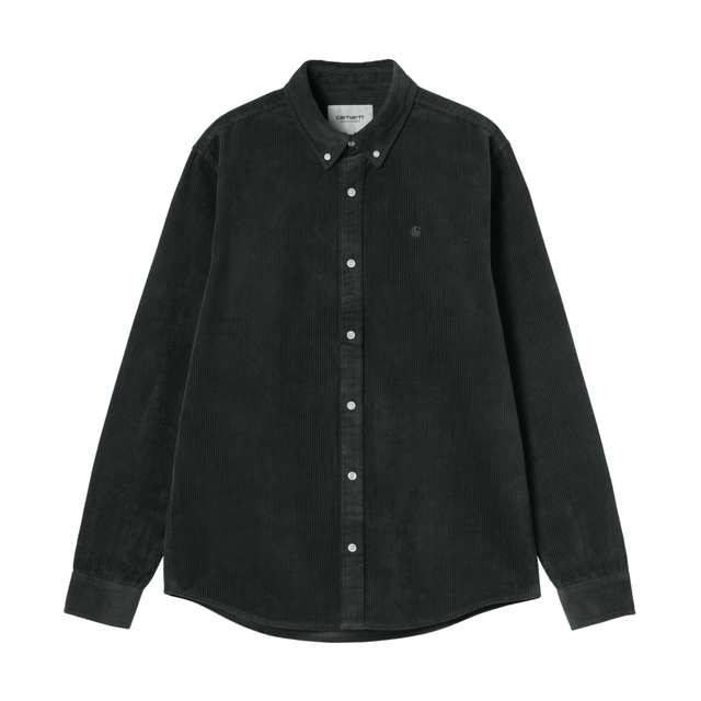 Carhartt WIP Madison Fine Cord Shirt - Raven