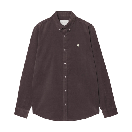 Carhartt WIP Madison Fine Cord Shirt - Shale / Wax
