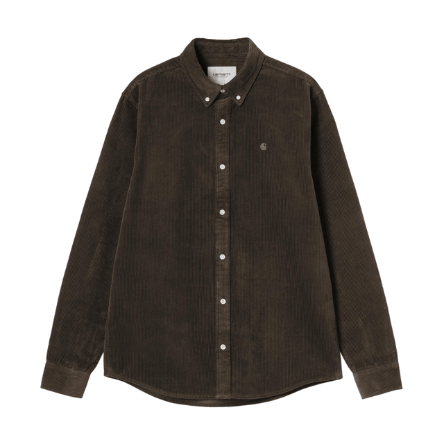 Carhartt WIP Madison Fine Cord Shirt - Tobacco
