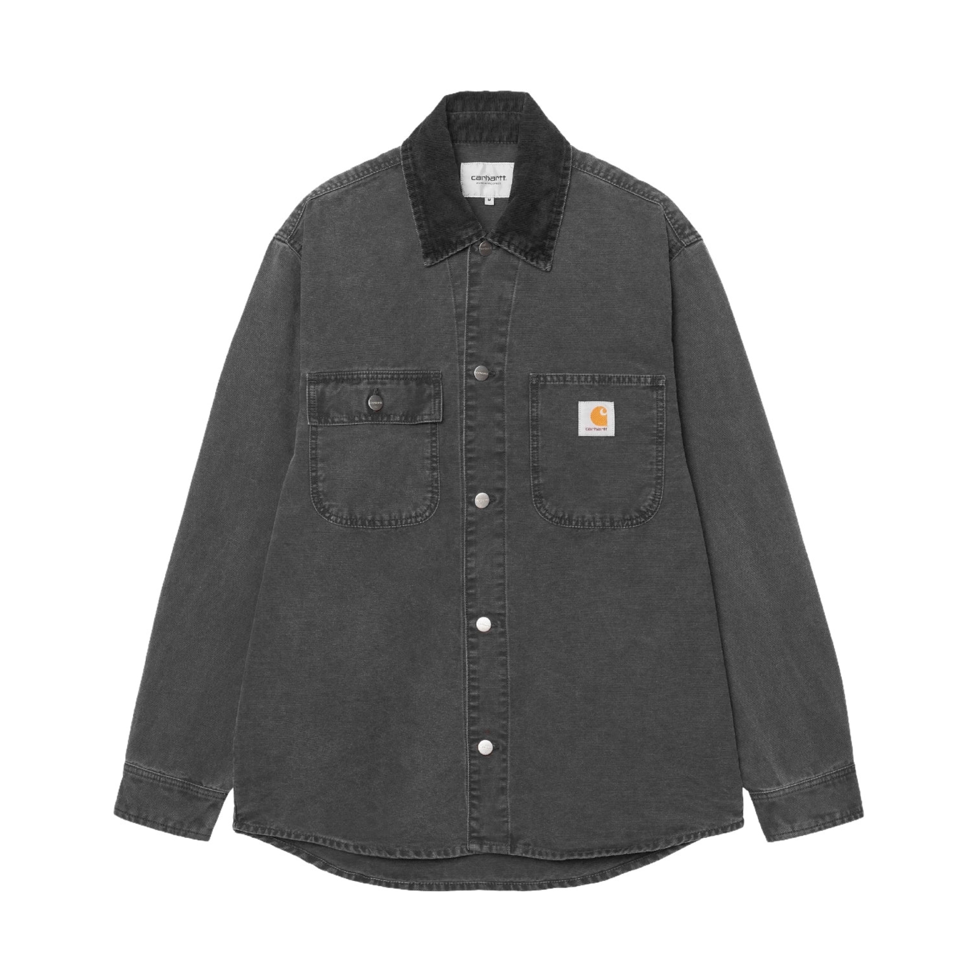 miheey　ブラックL Carhartt WIP Mitch Shirt Jacket - Black / Black (dusky canvas