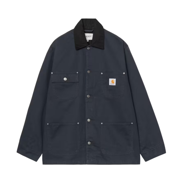 Carhartt WIP OG Chore Coat - Deep Night / Black (rinsed)