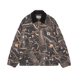 Carhartt WIP OG Detroit Jacket - Camo Feather Tree, Black, (heavy stone wash)