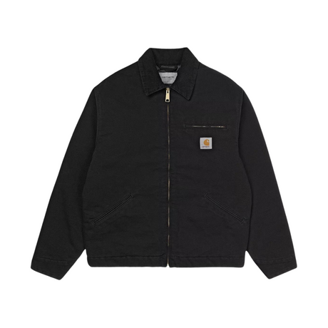 Carhartt WIP OG Detroit Jacket (Winter) - Black / Black (aged canvas)