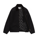 Carhartt WIP OG Detroit Jacket (Winter) - Black / Black (stone canvas)
