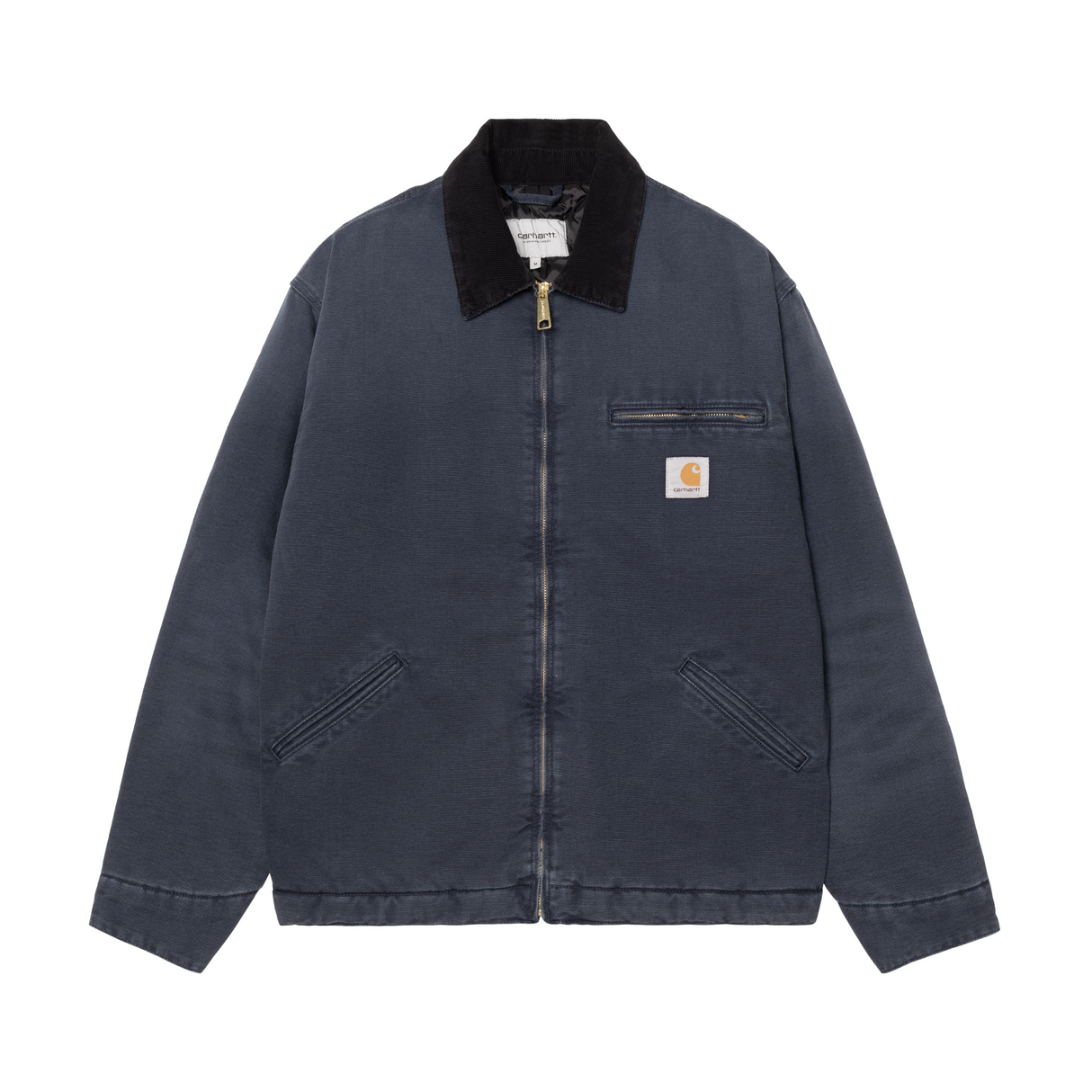 Carhartt WIP OG Detroit Jacket (Winter) - Dark Navy / Black (stone canvas)