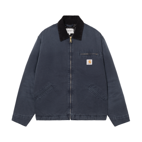 Carhartt WIP OG Detroit Jacket (Winter) - Dark Navy / Black (stone canvas)