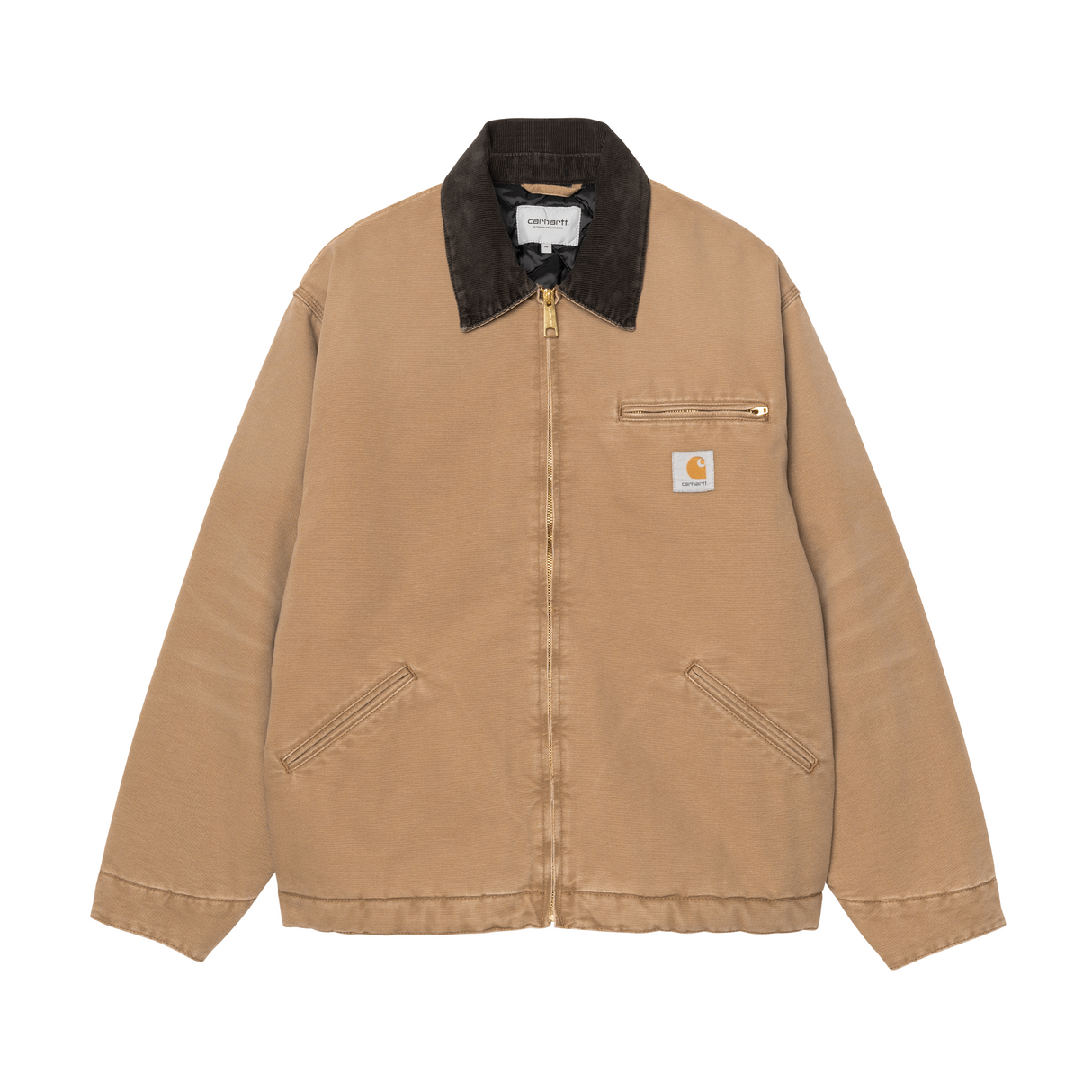 Carhartt WIP OG Detroit Jacket (Winter) - Hamilton Brown / Tobacco (stone canvas)