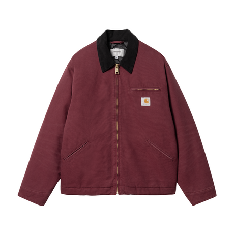 Carhartt WIP OG Detroit Jacket (Winter) - Malbec / Black (aged canvas)