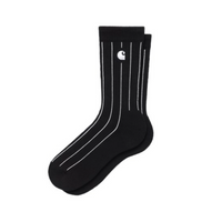 Carhartt WIP Orlean Socks - Stripe, Black
