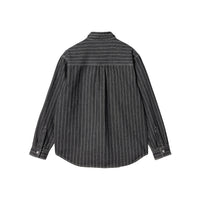 Carhartt WIP Orlean Stripe Shirt Jacket - Orlean Stripe, Black / White
