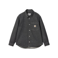 Carhartt WIP Orlean Stripe Shirt Jacket - Orlean Stripe, Black / White