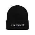 Carhartt WIP Script Beanie - Black / White