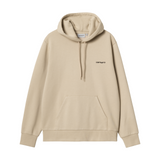 Carhartt WIP Script Embroidery Hoodie - Wall / Black