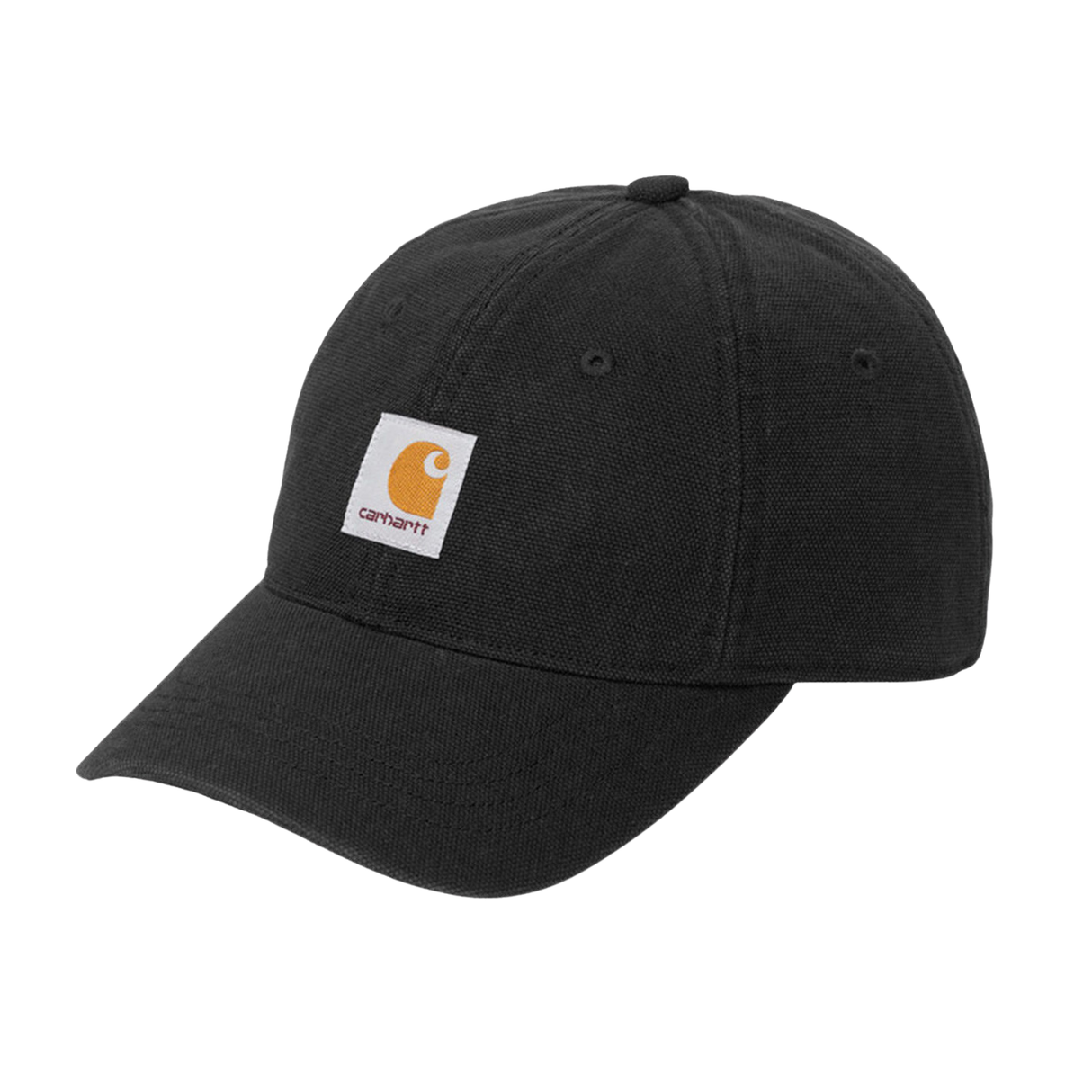 Carhartt WIP Selby Canvas Cap - Black (stone washed)
