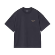 Carhartt WIP Signature Script T-Shirt - Dark Navy / WIP Dusty Hamilton Brown