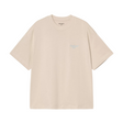 Carhartt WIP Signature Script T-Shirt - Fleur De Sel / Citadel