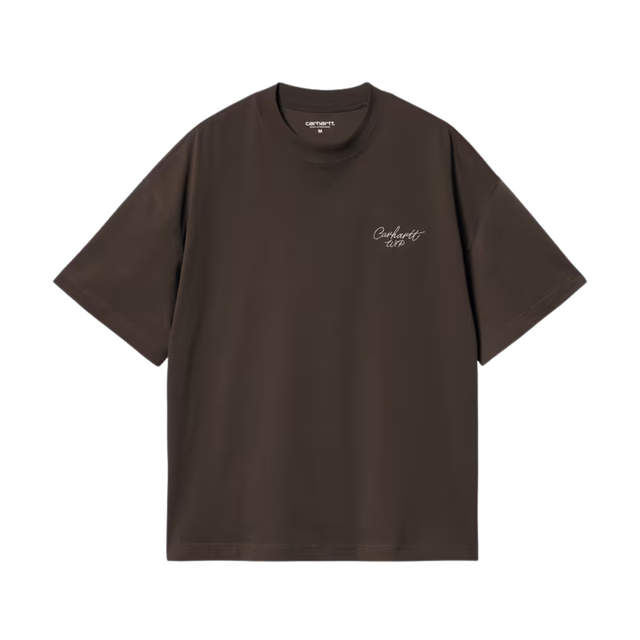 Carhartt WIP Signature Script T-Shirt - Tobacco / Natural