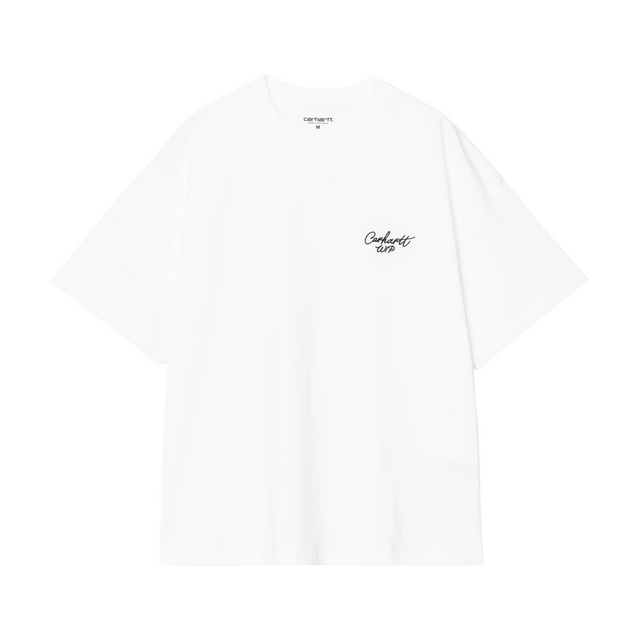 Carhartt WIP Signature Script T-Shirt - White / Black