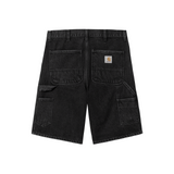 Carhartt WIP Single Knee Shorts - Black (stone washed)