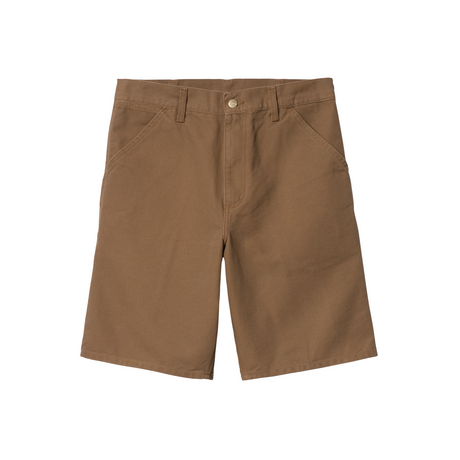 Carhartt WIP Single Knee Shorts - Hamilton Brown (rinsed)