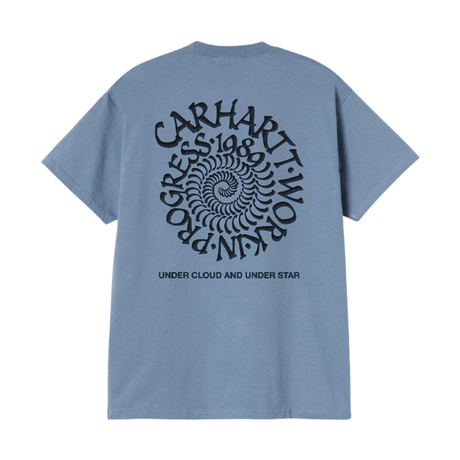 Carhartt WIP Spirals T-Shirt - Gentle Blue