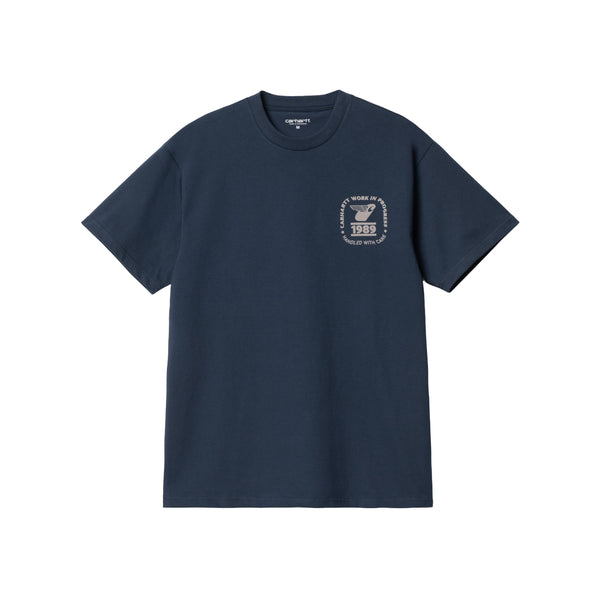 Carhartt WIP Stamp State T-Shirt - Blue / Grey