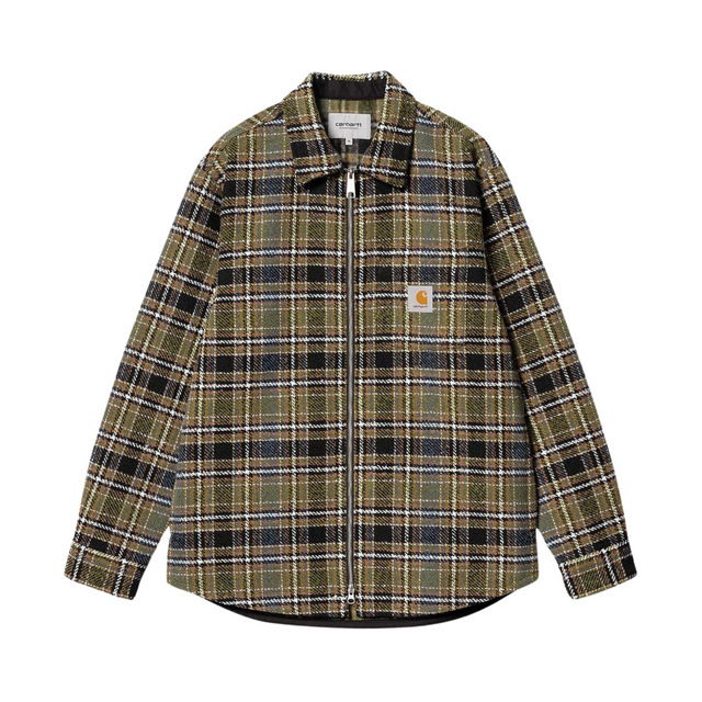 Carhartt WIP Stroy Shirt Jacket - Stroy Check, Black