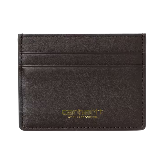 Carhartt WIP Vegas Cardholder - Tobacco / Gold